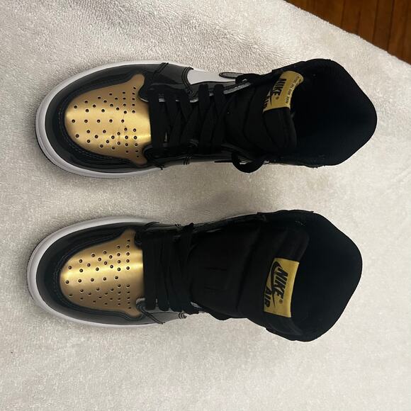 Jordan 1 Retro High NRG Patent Gold Toe Men's sz 4.5 US Nike 861428-007 - Picture 2 of 14